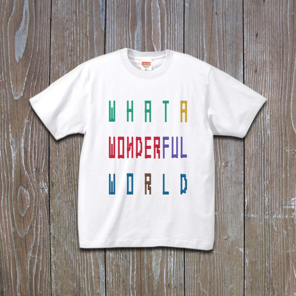 WHAT A WONDERFUL WORLD　Tシャツ 1枚目の画像