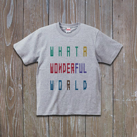 WHAT A WONDERFUL WORLD　Tシャツ 2枚目の画像