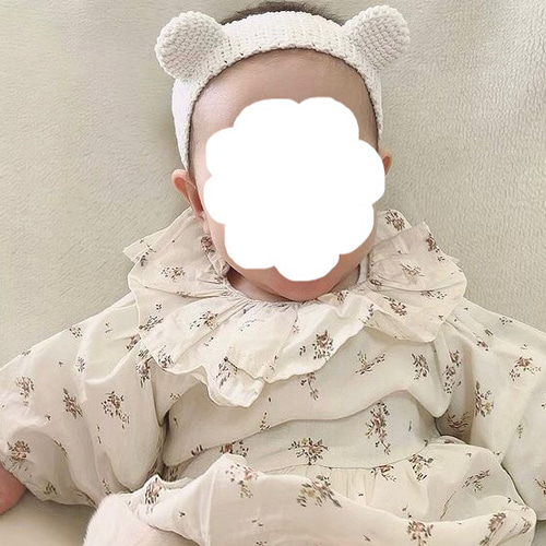 2105 ベビーターバン　くま耳　ハンドメイド 2105 ベビーターバン くま耳 ハンドメイド 2105 ベビーターバン くま耳