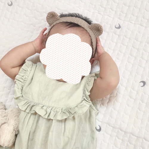 オーダーメイド] くま耳 ベビー キッズ ヘアバンド 4color 雑貨