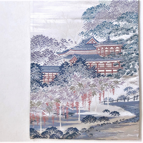 の 人気アイテムランキング 帯のタペストリー 風景画宇治平等院文様 帯リメイク180 絵画
