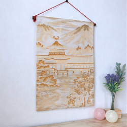 帯のタペストリー　平安神宮風景画文様　帯リメイク183 5枚目の画像