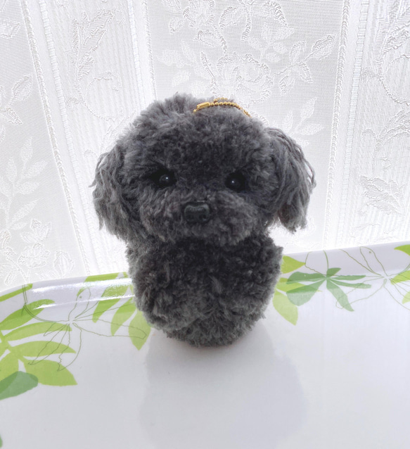 犬ぽんぽん⭐︎2頭身⭐︎トイプードル グレー ぬいぐるみ ぬいぐるみ