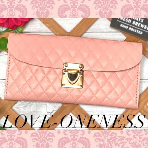 [美品] ピンクの本革で、オシャレな財布 美品] ピンクの本革で、オシャレな財布