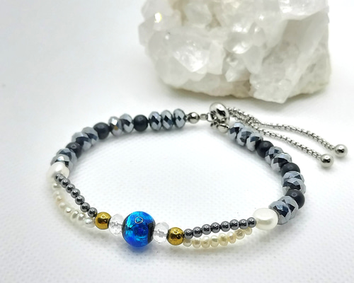 肩こり、疲労回復】テラヘルツのブレスレット 内径約15cm〜20cm