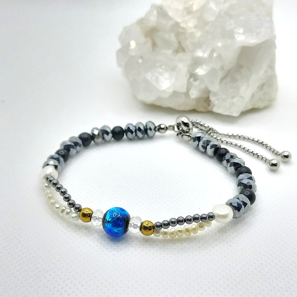 肩こり、疲労回復】テラヘルツのブレスレット 内径約15cm〜20cm