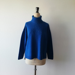 再再再…販♡】軽くてふんわり暖かウール混タートルネックプルオーバー