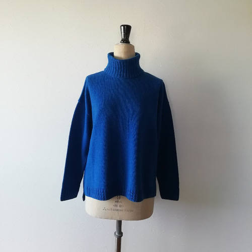 再再再…販♡】軽くてふんわり暖かウール混タートルネックプルオーバー