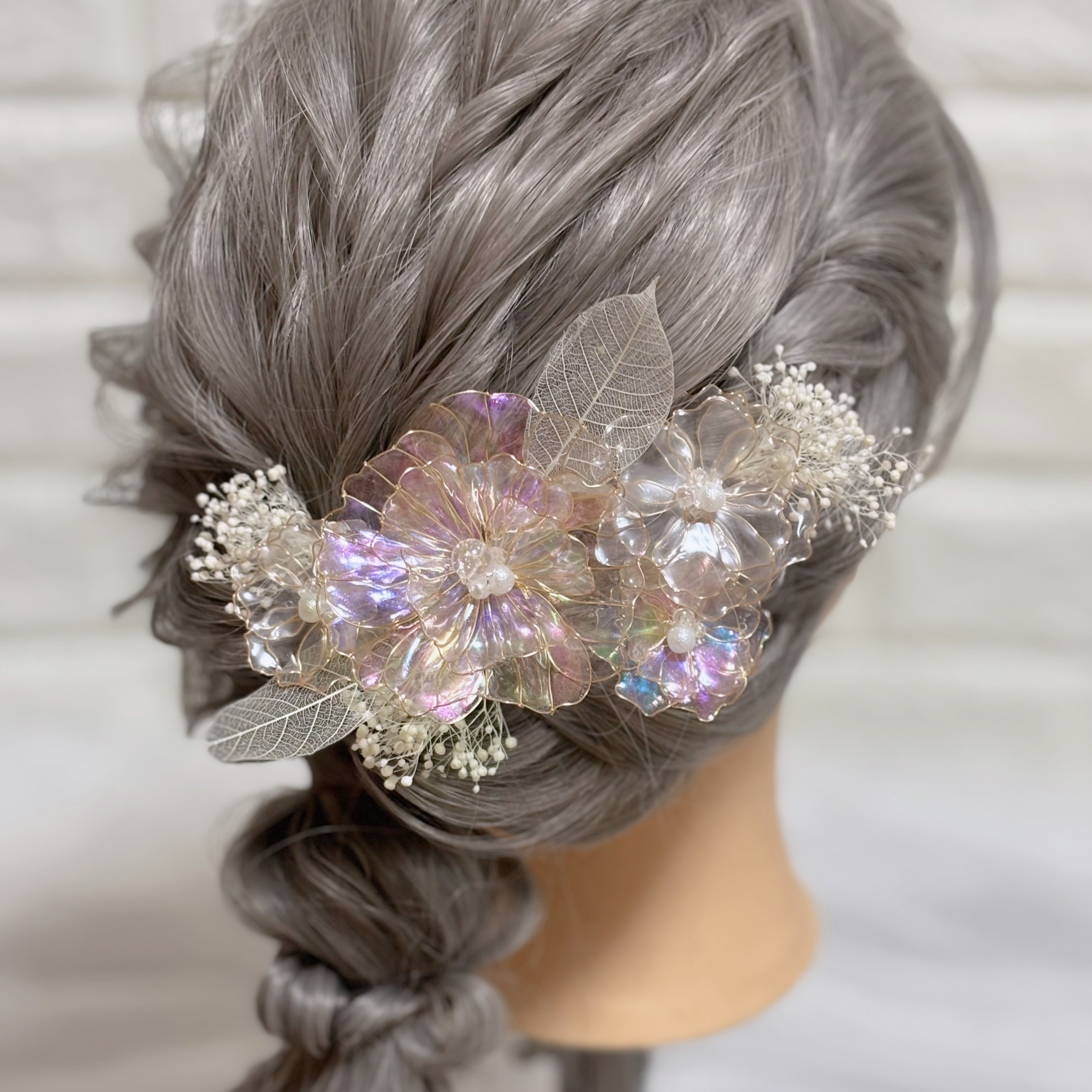 ＊アメリカンフラワー＊＊オーロラ＆パール・ドライフラワー＊