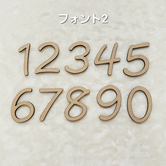 【送料無料】 数字 ナンバー 誕生日飾り バースデー飾り 木製数字 記念日飾り付け バースデーフォ推し活 推しカラー 2枚目の画像