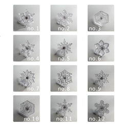 雪の結晶標本ネックレス　サージカルステンレス　《2月末まで》 3枚目の画像