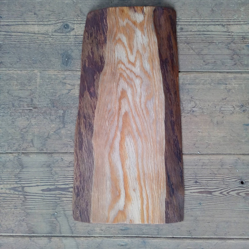 木製看板製作】 一枚板 日本栂材 / 自然塗装 25cm×49cm 表札