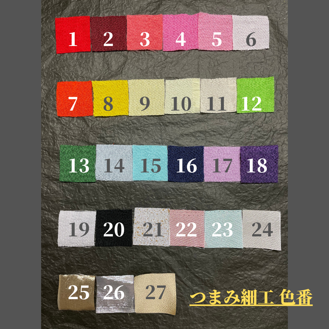 髪飾り　成人式　卒業式　つまみ細工　#2