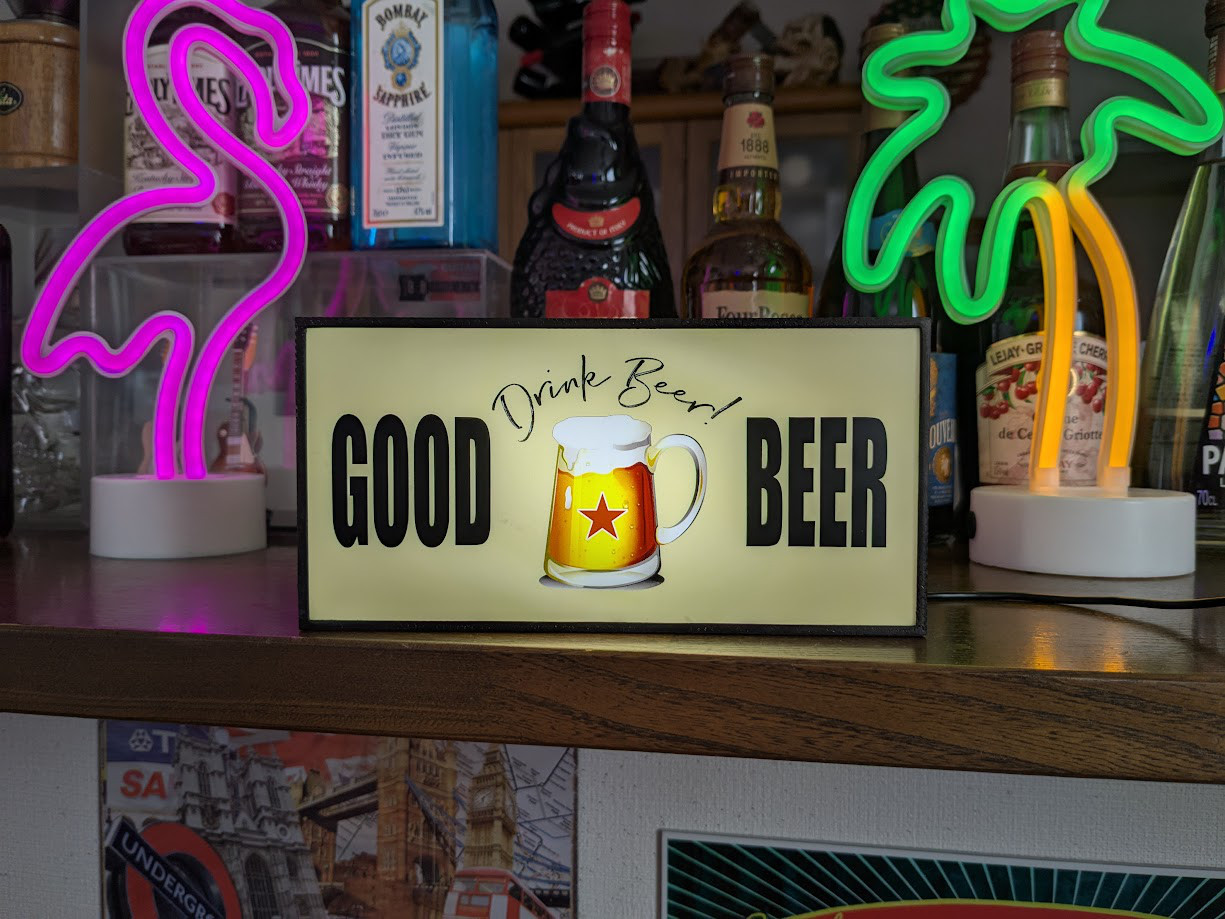 アメリカン レトロ ビール パブ スナック 居酒屋 カフェ バー サイン ランプ 照明 看板 置物 雑貨 ライトBOX