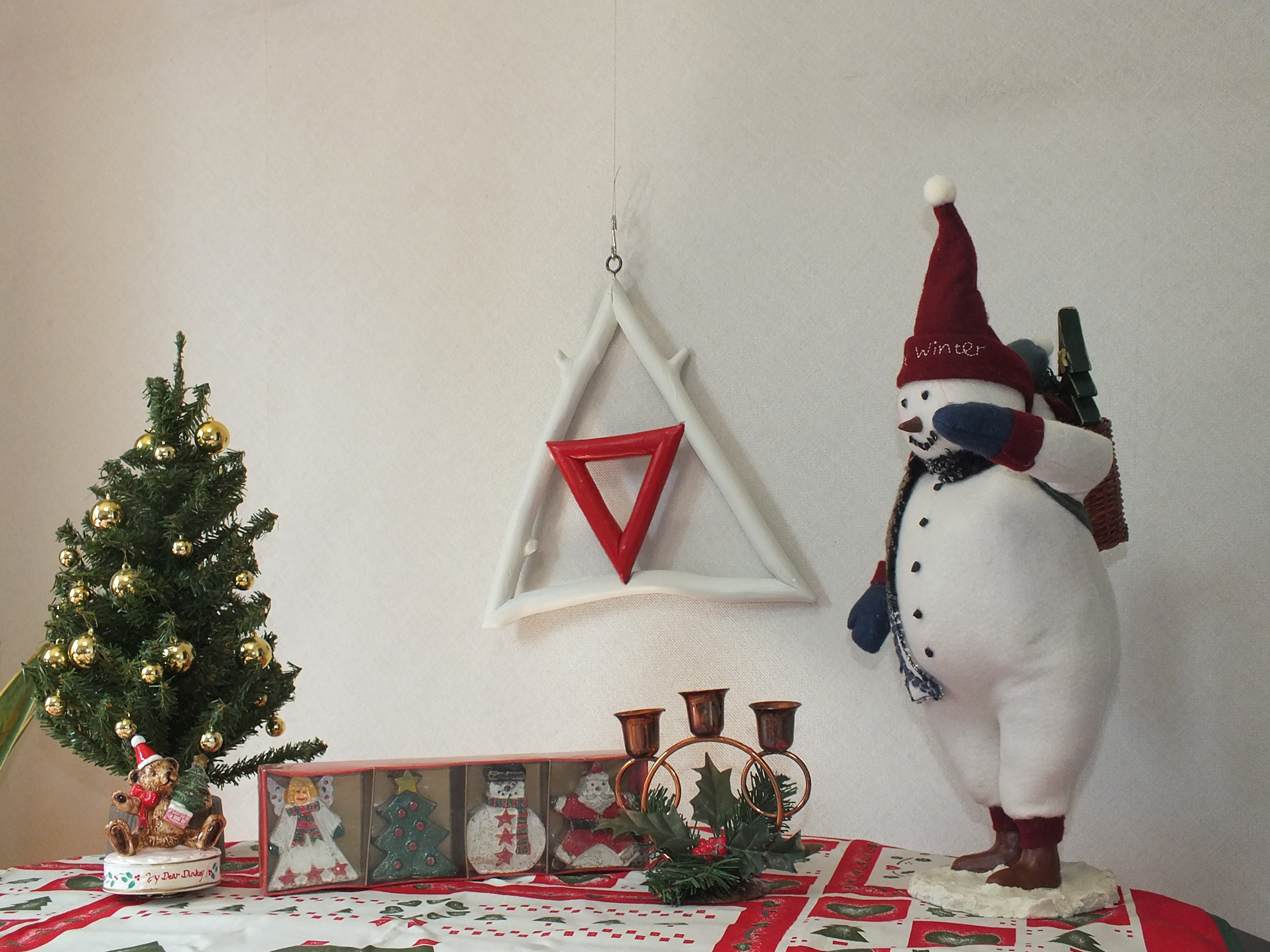 天然木　クリスマスリース