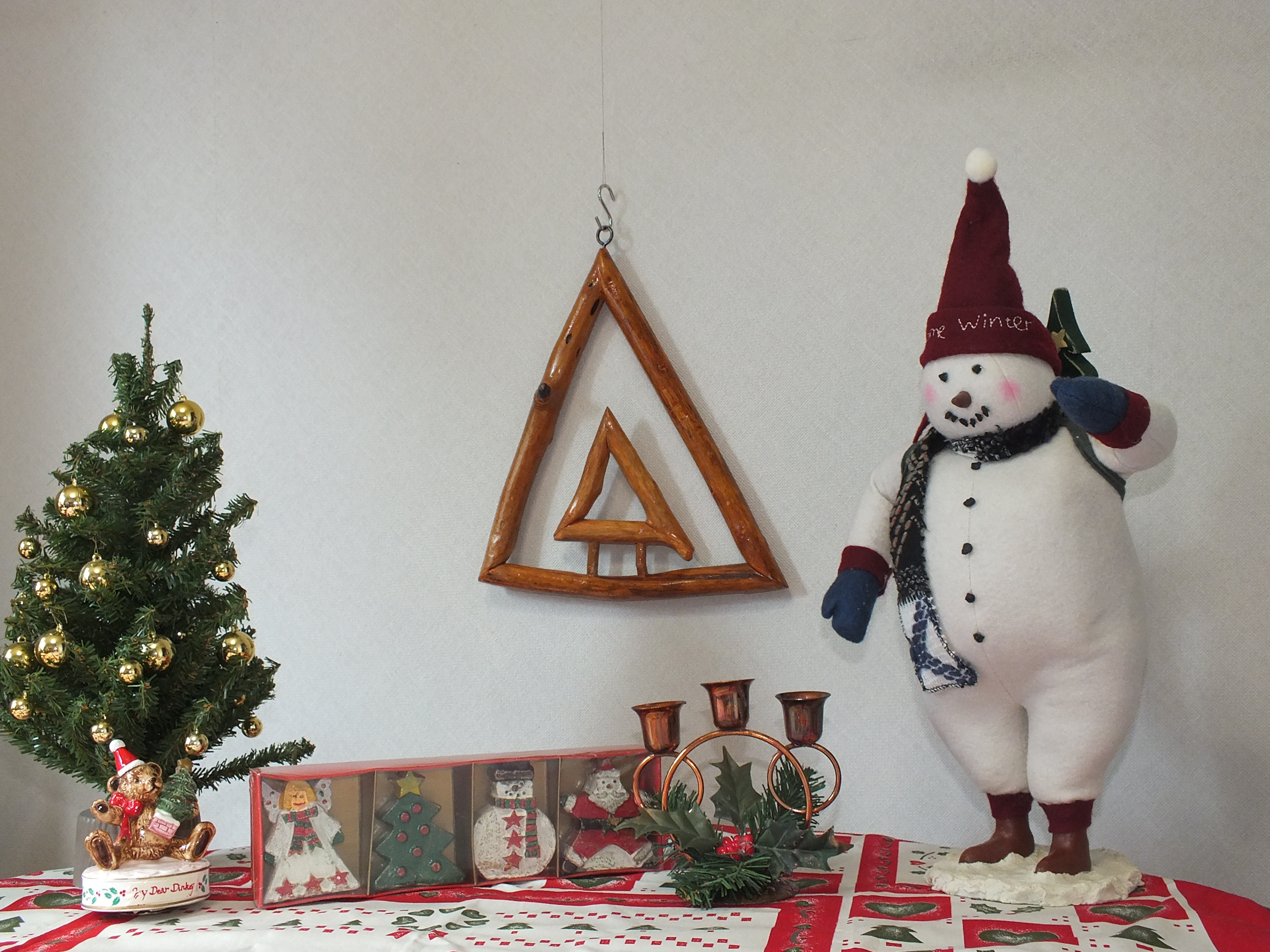 天然木　クリスマスリース