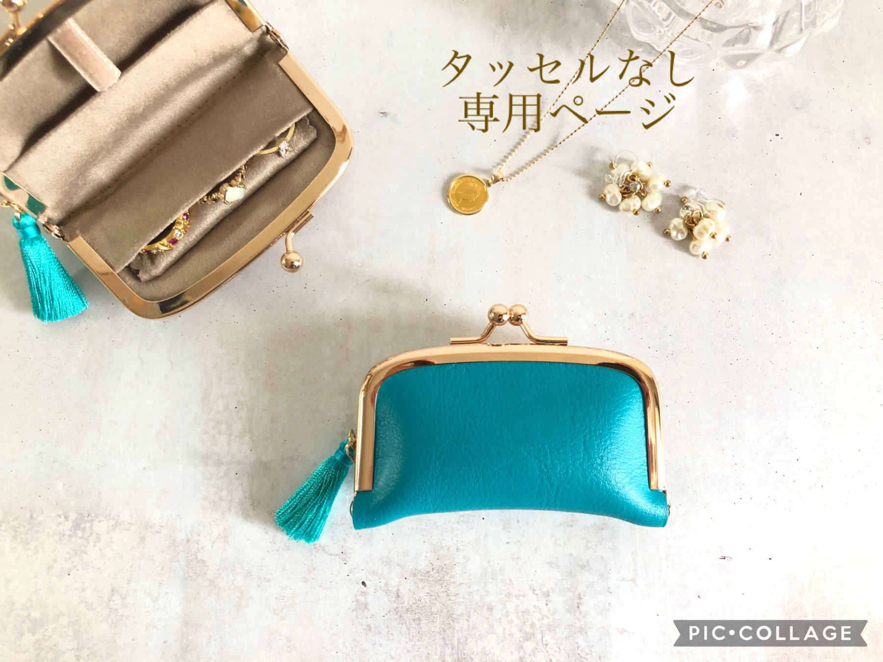 デニムリメイク☆首掛けケース☆ミニチャームネックレス