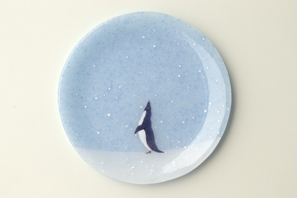 【ガラス】ペンギンの小皿 23 1枚目の画像