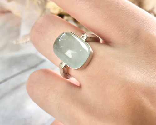 新品　アクアマリン　シルバー925　インレイ　リング SILVER 925 アクアマリン編み込みリング 27095 | UNOAERRE