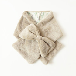 つけるだけで可愛い  3wayふんわりリボンマフラー ラベンダー 〈送料無料〉 1枚目の画像