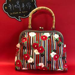 ハンドメイドななま ハンドメイド☆がま口・中サイズ【花柄・小鳥柄】 - メルカリ
