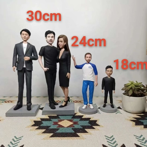 オーダーメイド 似顔絵 フィギュア 男性|写真 から フィギュア 彼氏