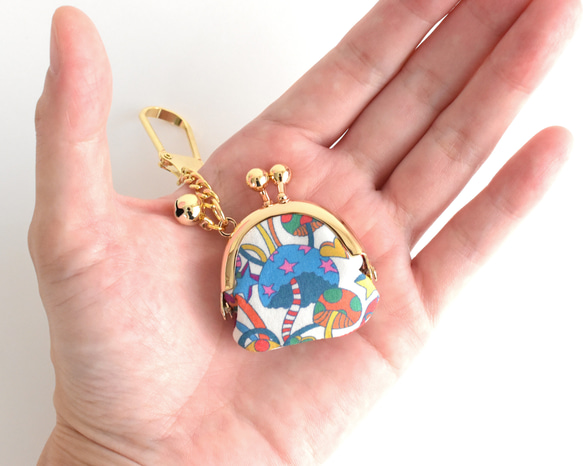 Tiny kiss lock purse keychain - Liberty "Magic" [878] 第3張的照片