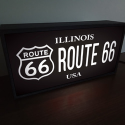アメリカン イリノイ ルート66 マザーロード ドライブ 標識 サイン 看板 置物 雑貨 LED2wayライトBOX 4枚目の画像
