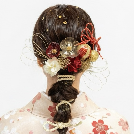 成人式　髪飾り　成人式髪飾り　クリアフラワー　和装　ウェディング　卒業式　アメリカンフラワー　ヘッドドレス　卒業式髪飾り