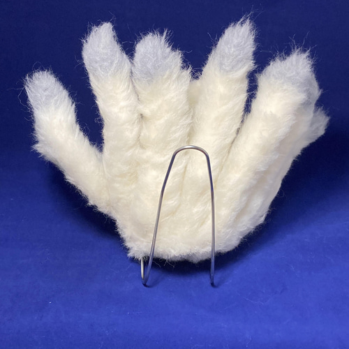 miaの羊毛フェルト屋さん 受注商品 白 九尾狐 羊毛フェルト 展示に