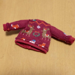 クリスマス 長袖 セーター 服 冬服 リカちゃん 4枚目の画像