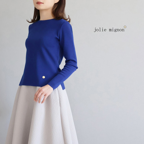 jolie mignon エアーウール クルーネック プルオーバー ニット jolie