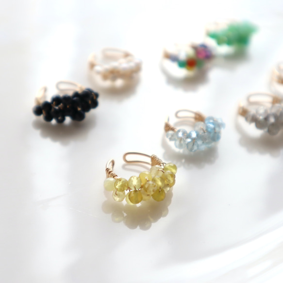 ｛イヤーカフ｝選べるカラー 14kgf/petit berries ear cuff(片耳）Mサイズ 7枚目の画像