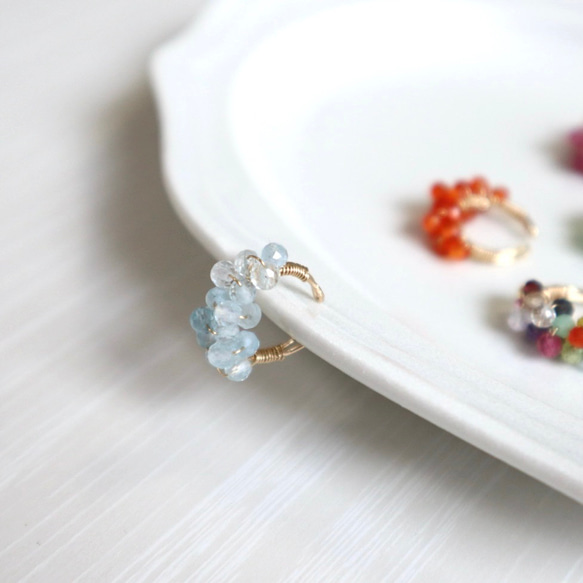 ｛イヤーカフ｝選べるカラー 14kgf/petit berries ear cuff(片耳）Mサイズ 12枚目の画像