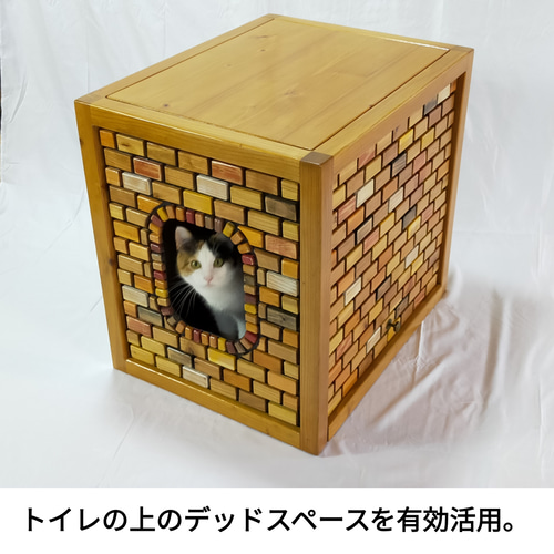 猫ちゃんのトイレカバー ハウス・小屋 はなたまfurniture 通販