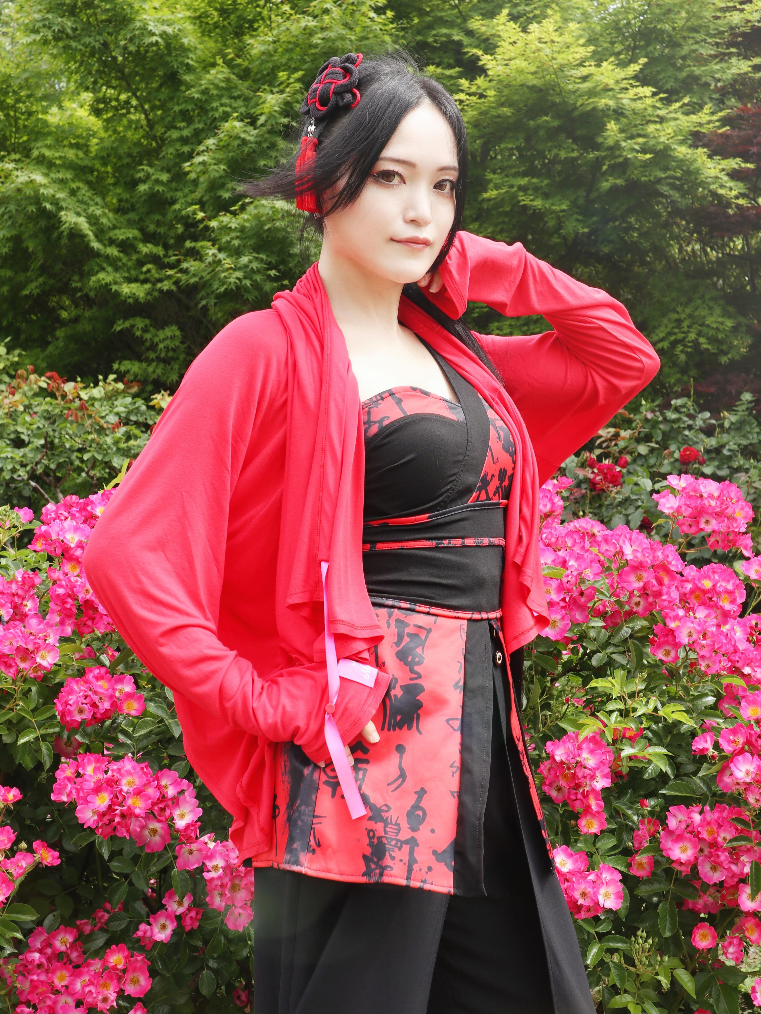 ユニセックス フードになる魔法の変形UVカットカーデ 限定カラー レッド 赤