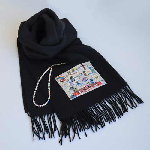 FRED PERRY×RAF SIMONS／フランネルスカーフ Fred Perry x Raf Simons