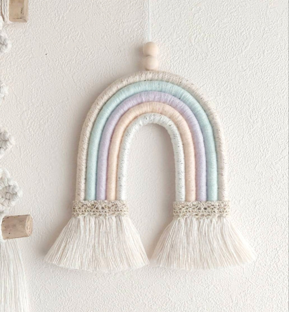 マクラメレインボー サイズL タペストリー・壁掛け Sae.macrame 通販