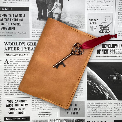 3色展開】本革 ブックカバー 文庫本サイズ モストロ ブックカバー Ms