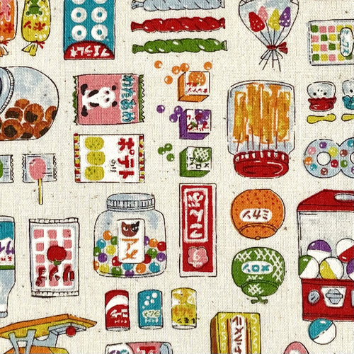 昭和レトロ＊＊駄菓子屋さんふかふか＊フラットポーチ＊お薬手帳入れ 