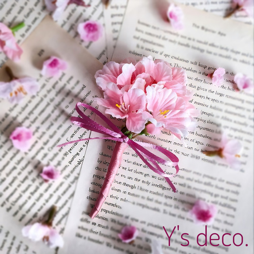 桜 ふわり】桜 ウェディングブーケ 生花に見える 高級造花 和装 結婚式