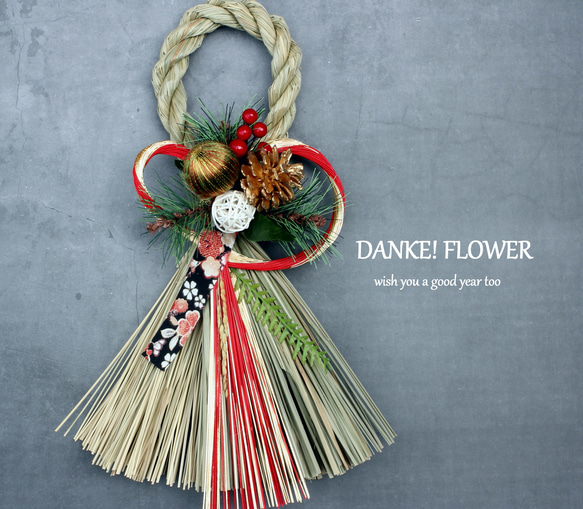 お正月2026】☆たくさん再販100以上☆36cm本しめ縄水引きお正月しめ縄