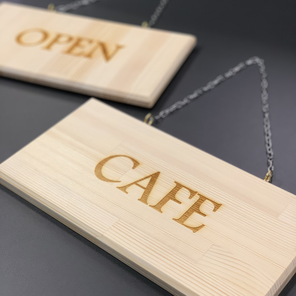 木製看板　CAFE 【オーダー可】 2枚目の画像
