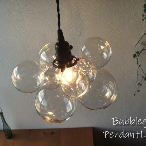 バブルガラスボールシーリングランプクリアシーリングライトペンダント