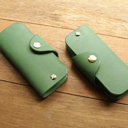 Leather Key Case - Grass Green 8枚目の画像