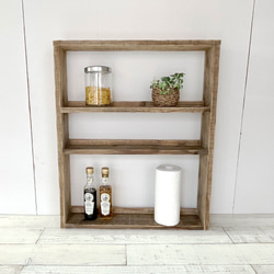 バーシェルフ（ウイスキーラック2段28本収納）W653 D215 H870 棚