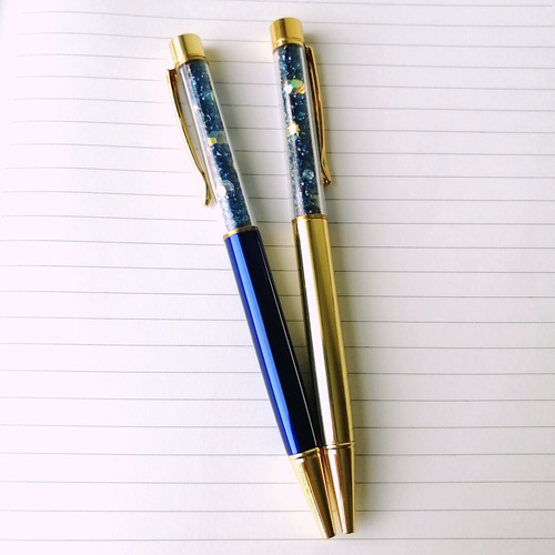 きらめく星空ボールペン】【簡易ラッピング無料】 キラキラ ビーズ