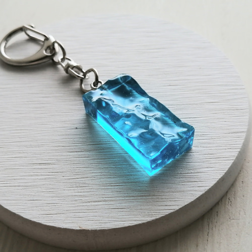 アクアブルーの海のキーホルダー☆ / 波 / レジン 其他飾品・配件 華昇