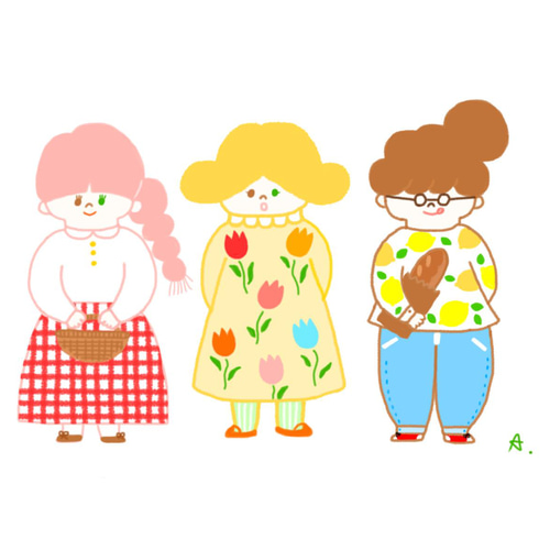 イラスト似顔絵描きます＊(ブローチオーダー有り) イラスト Apois 通販 