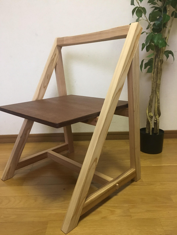 Slant 04 chair   木製椅子　腰掛け　チェア　 1枚目の画像